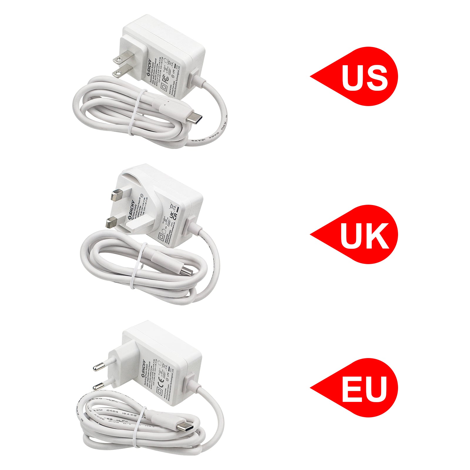 Raspberry Pi 5 Power Adapter USB-C Interface 27W Power 5V5A Full Current