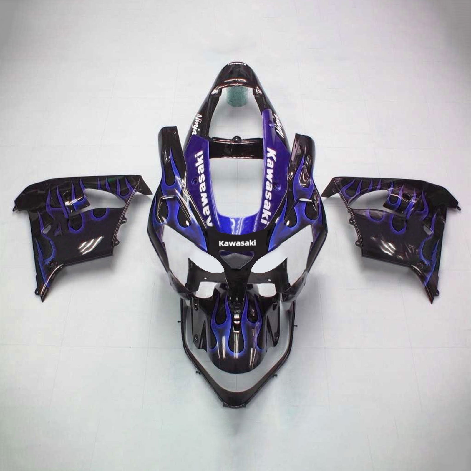 2002-2003 Kawasaki ZX9R Injeksjon Fairing Kit Bodywork Plastic ABS #107