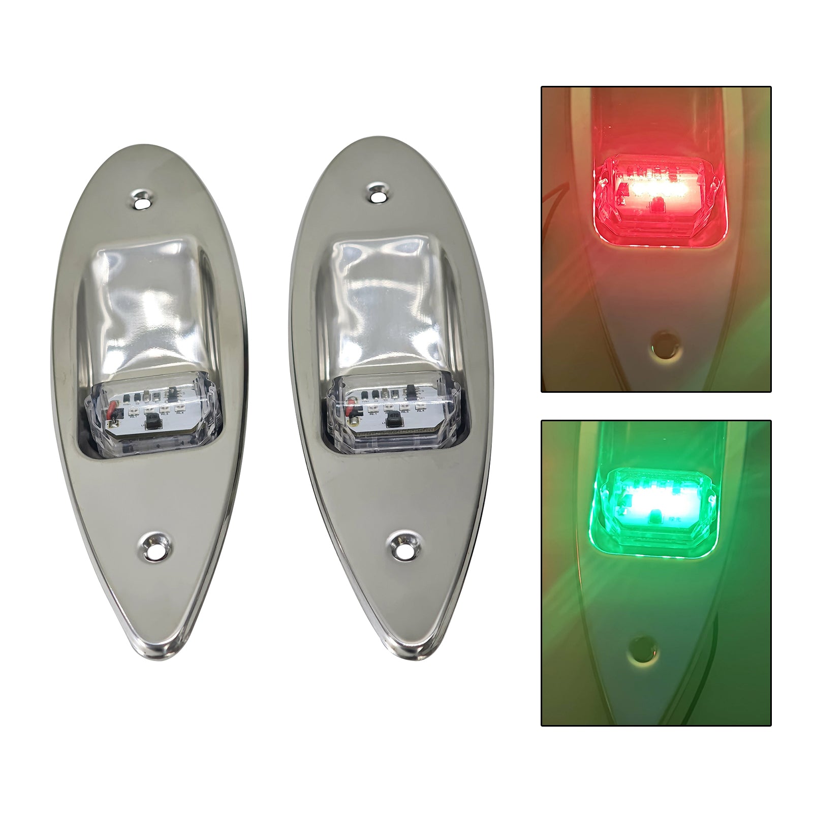 Signal lumineux de Navigation IP67 12-24V, voyant d'avertissement pour bateau, Yacht, voile