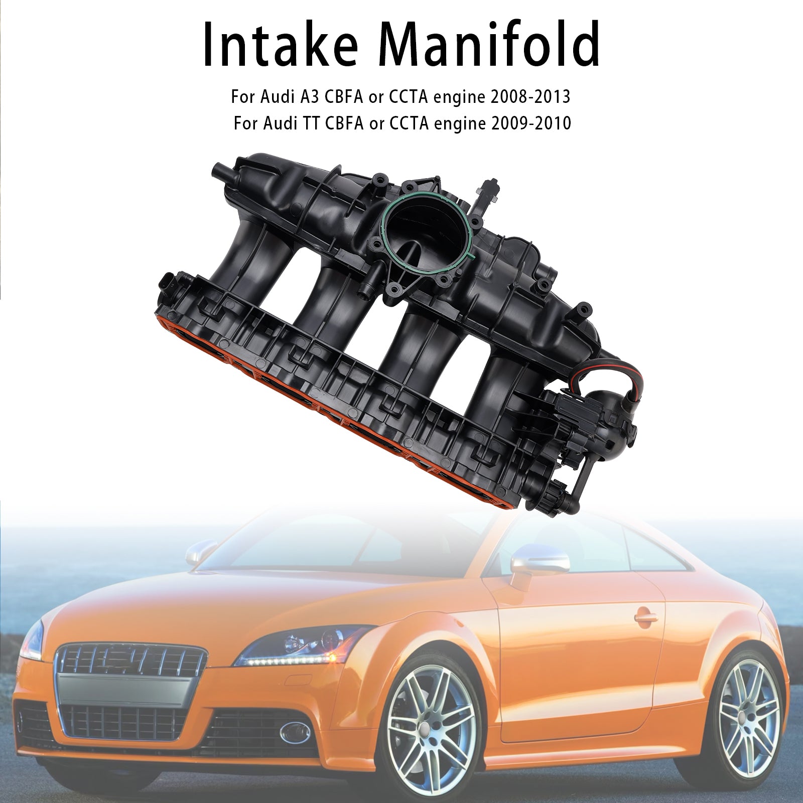 Air Inlet Intake Manifold 06J133201BD Fit VW Scirocco 137 2008-2016 Coupe 2.0