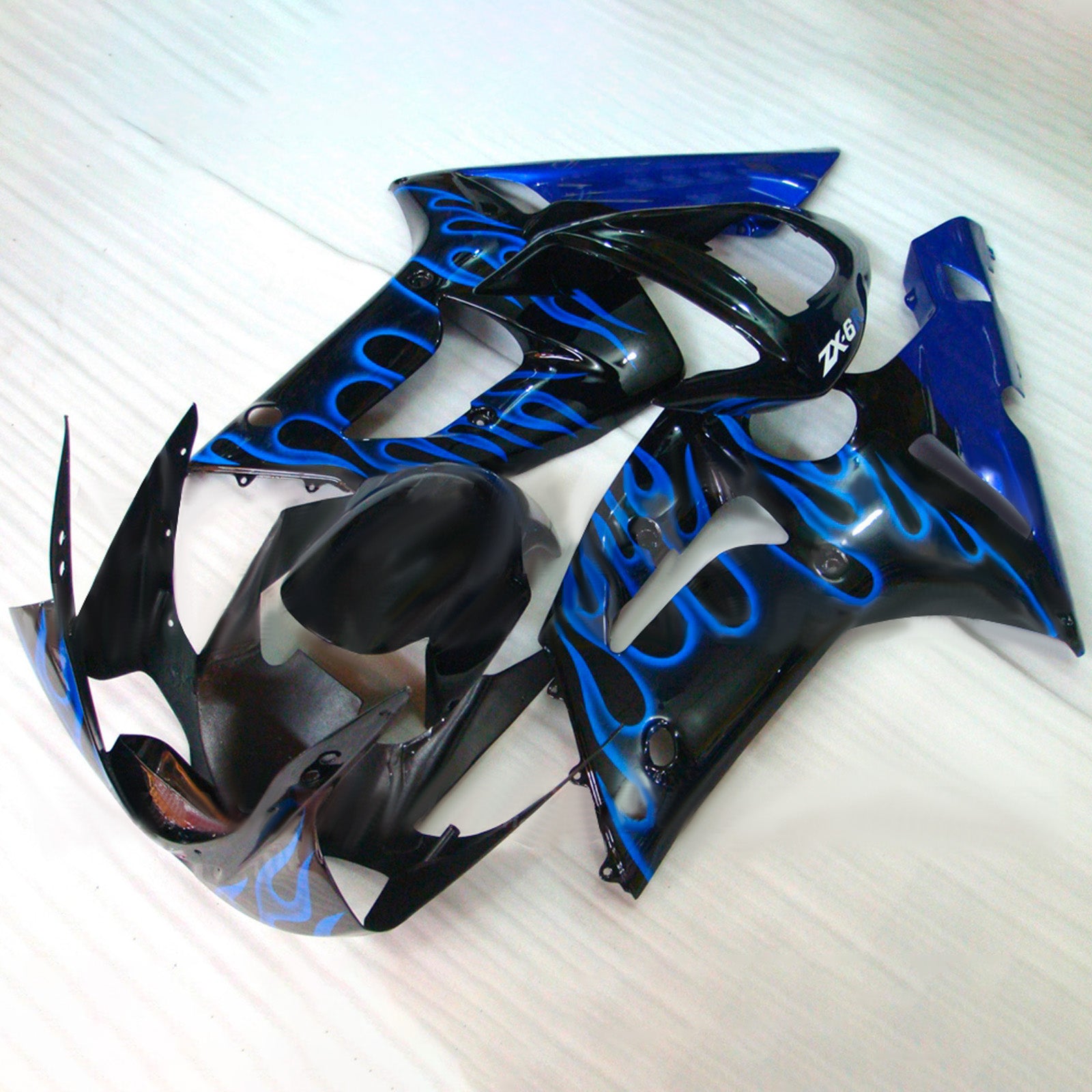 Injection Fairing Kit Bodywork Plastic ABS fit For Kawasaki ZX6R 636 2003-2004