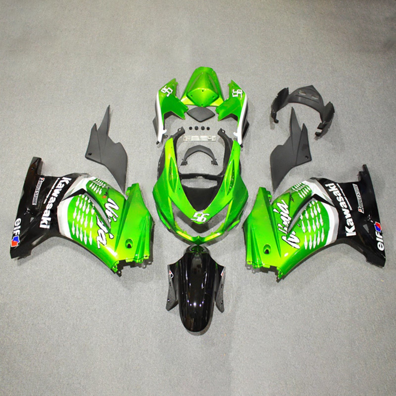 Kit carena iniezione carrozzeria in plastica ABS adatta per Kawasaki EX250 Ninja250R 2008-2012