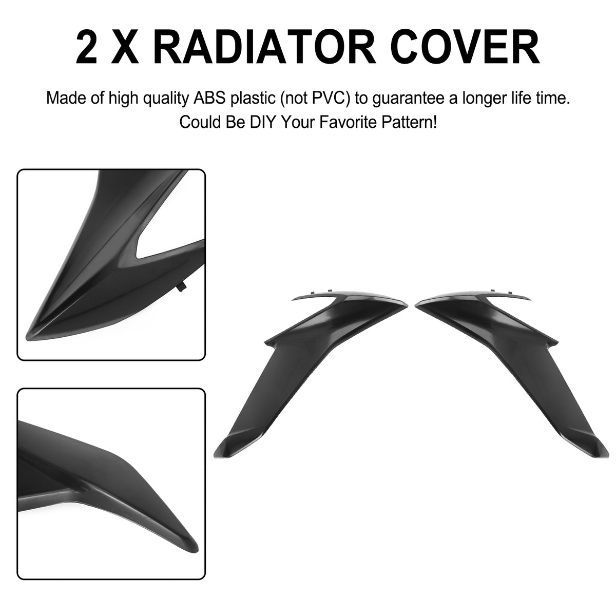 2017-2024 Suzuki GSX-S 750 Unpainted Side Radiator Cover Fairing Cowl Generic