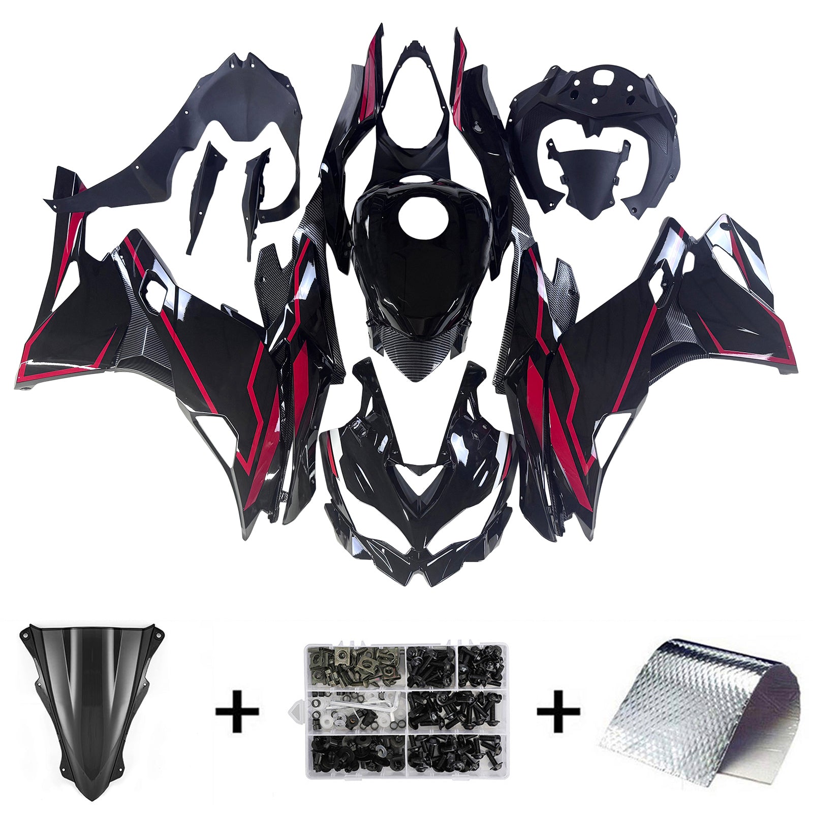 Injection Fairing Kit fit For Kawasaki Ninja ZX-25R ZX-4R ZX-4RR 2019-2025