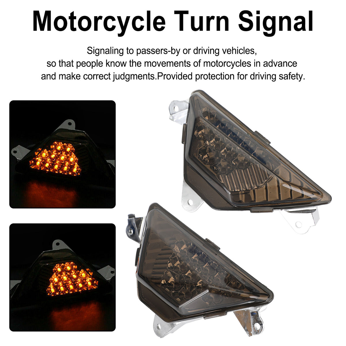 2017-2026 KAWASAKI NINJA 1000 LED Front Turn Signal Light Smoke Generic