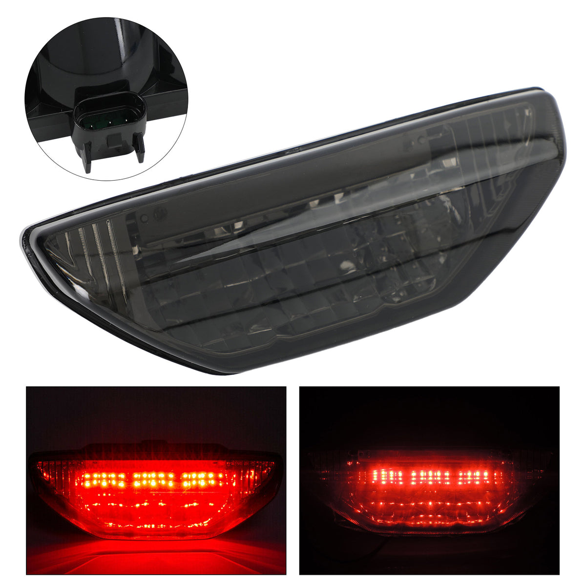 2007-2011 Honda TRX500FA FOURTRAX FOREMAN RUBICON Tail Light Braking Lamp Black Generic
