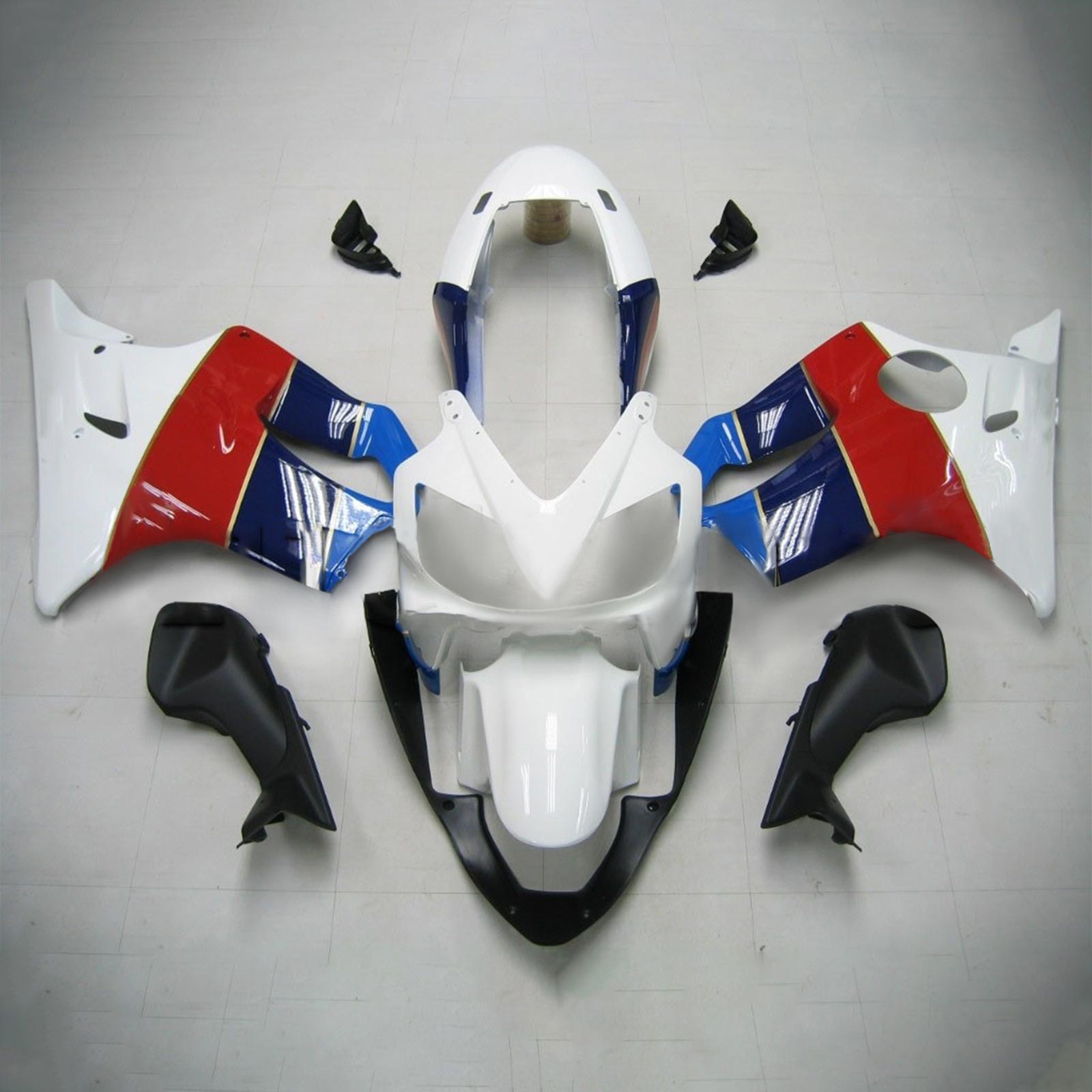 2004-2007 Honda CBR600 F4I Amotopart Injection Fairing Kit Bodywork Plastic ABS #132