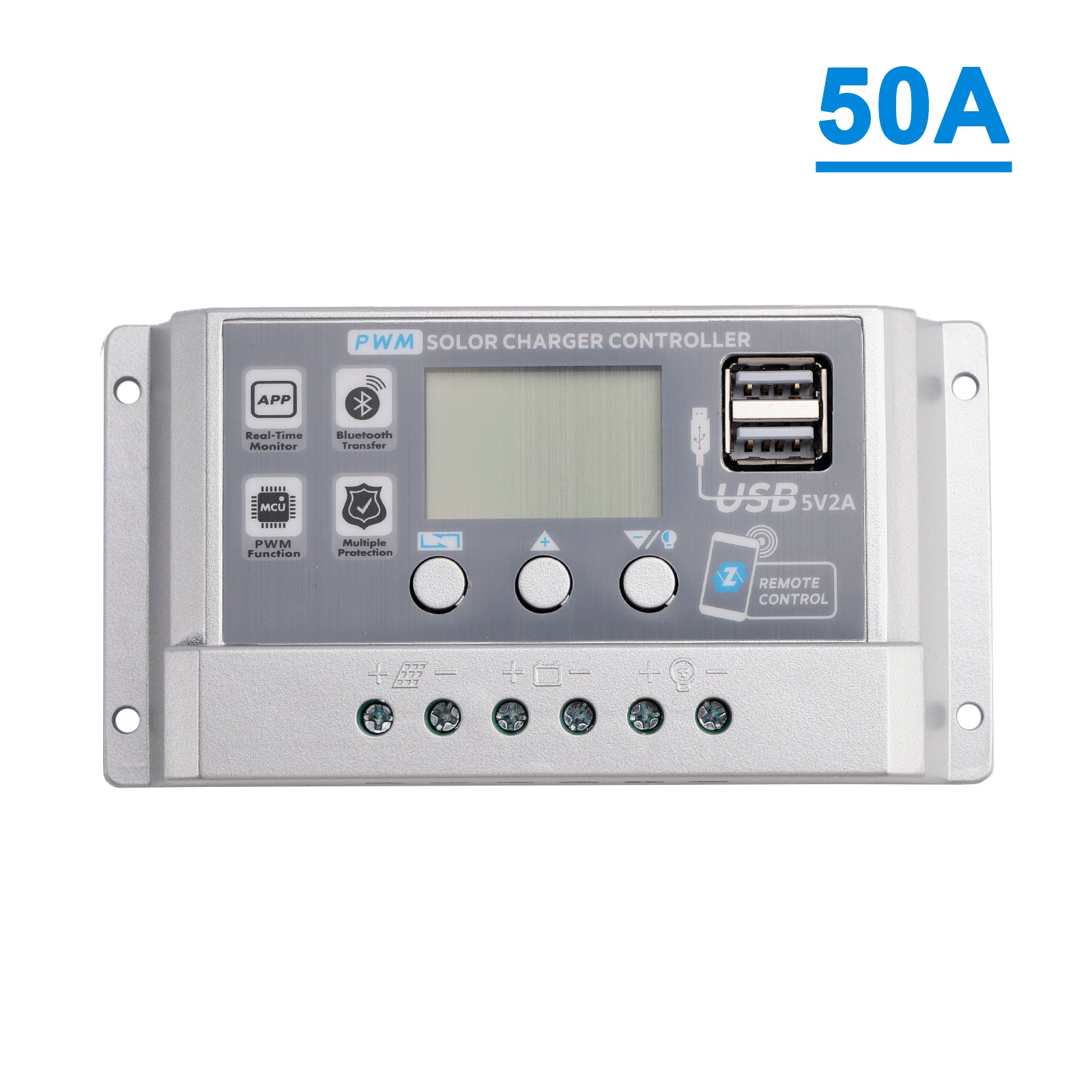 10A-60A PWM zonnecontroller Mobiele APP Intelligente bediening zonnecontroller