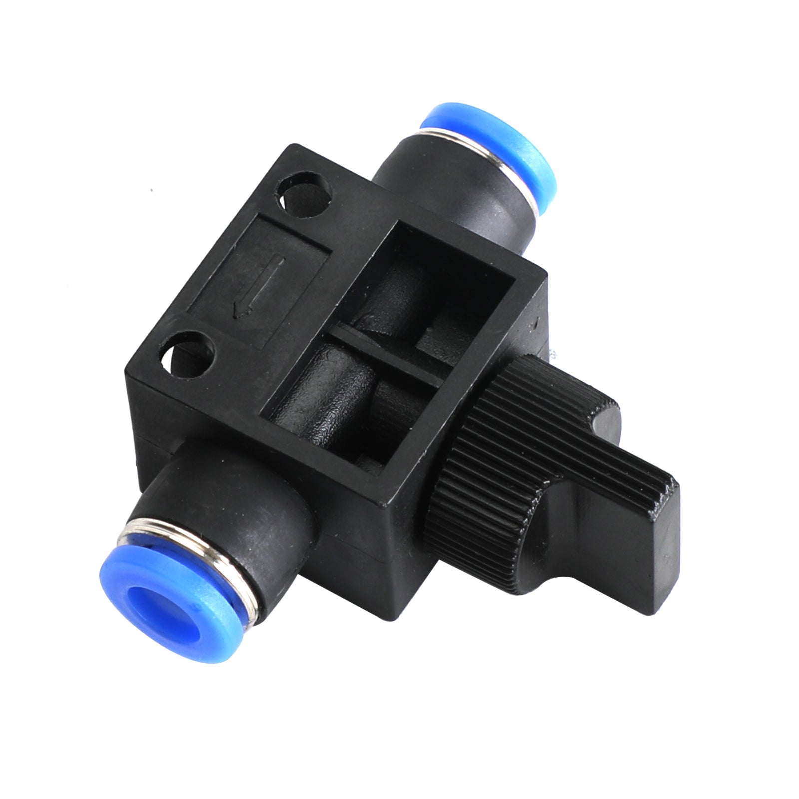 5 stk Metallarbeid Plast Push To Connect Off-On Hand Valve Union Fitting 6Mm OD