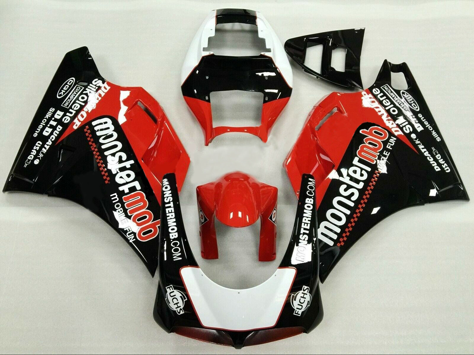 1996-2002 Ducati 996 748 Amotopart Fairing Kit Bodywork ABS #17