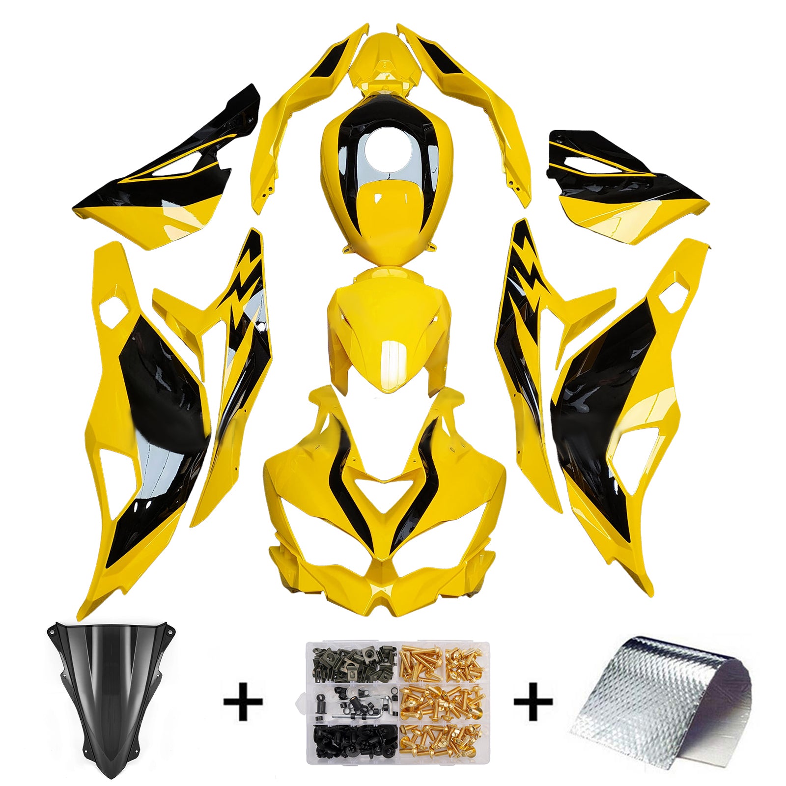 Injeksjonsfairing Kit Fit for Kawasaki Ninja ZX-25R ZX-4R ZX-4RR 2019-2025