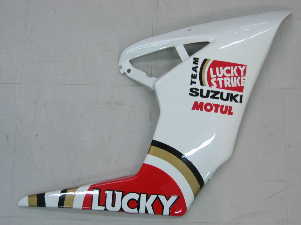 2005-2006 Suzuki GSXR 1000 White & Red Lucky Strike Racing Fairings Generic