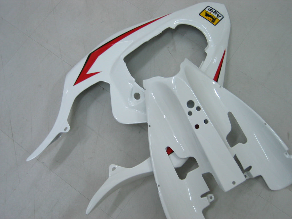 2004-2006 Yamaha YZF-R1 White Red Racing Fairings Generisk