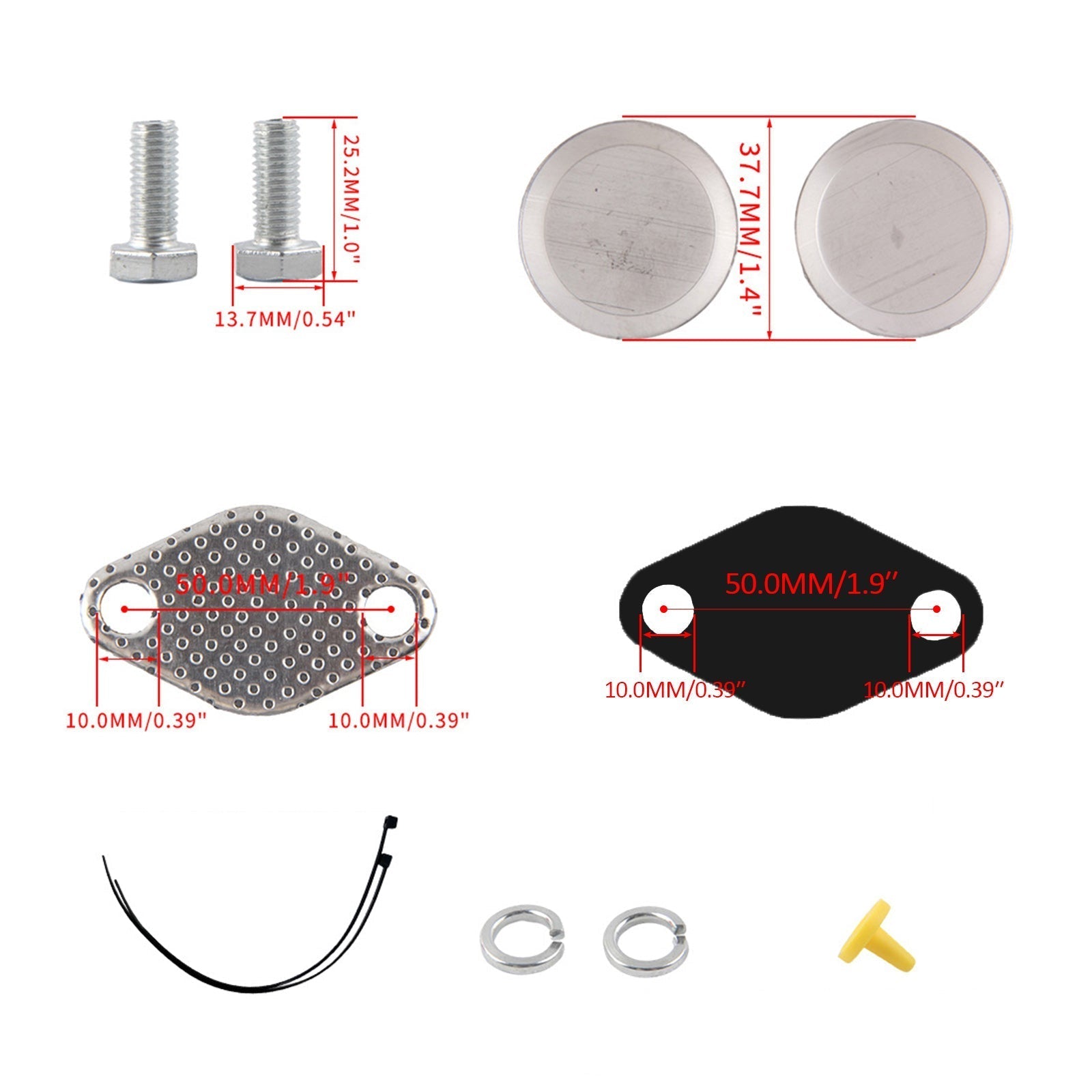 2003-2007 BMW Série 1 E87 120d 5 portes Kit d'obturation EGR M47N2 M57N2