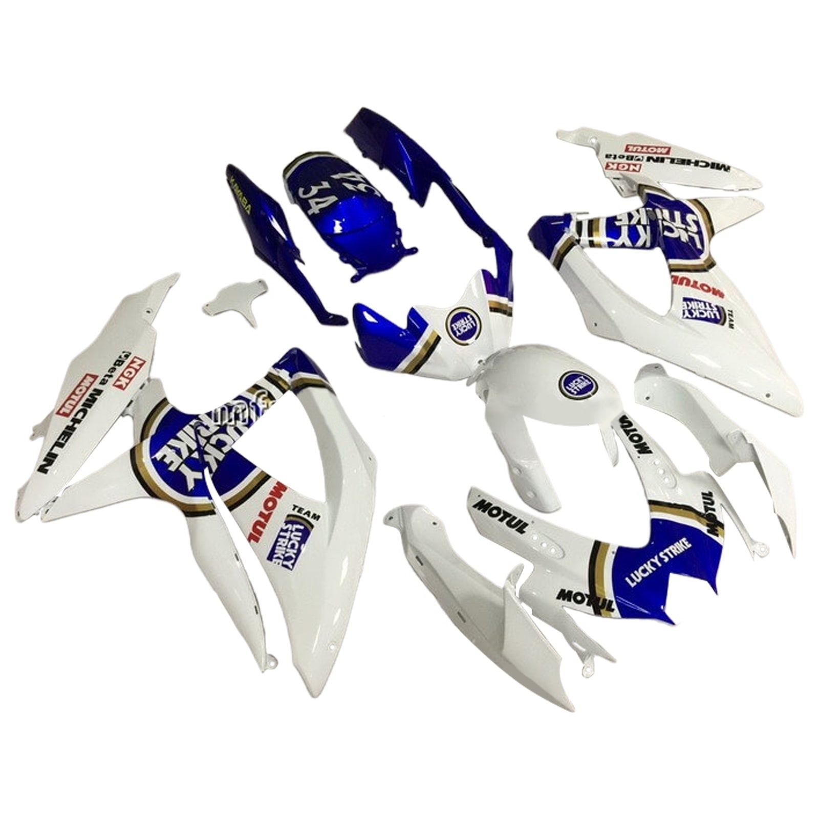 2008-2010 Suzuki GSXR 600/750 K8 Injection Fairing Kit Bodywork Plastic ABS