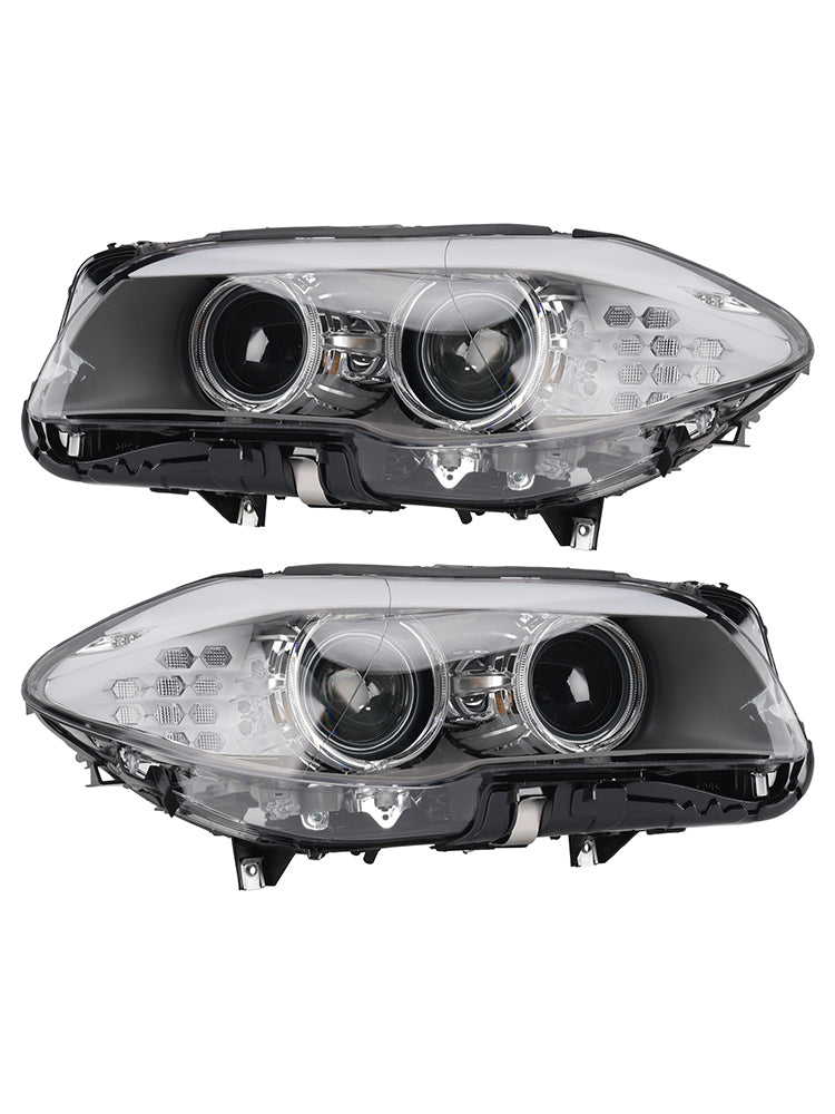 Xenon LED DRL Left+Right Headlight For BMW 5 Series F10 Saloon 2010-2013 W/O AFS