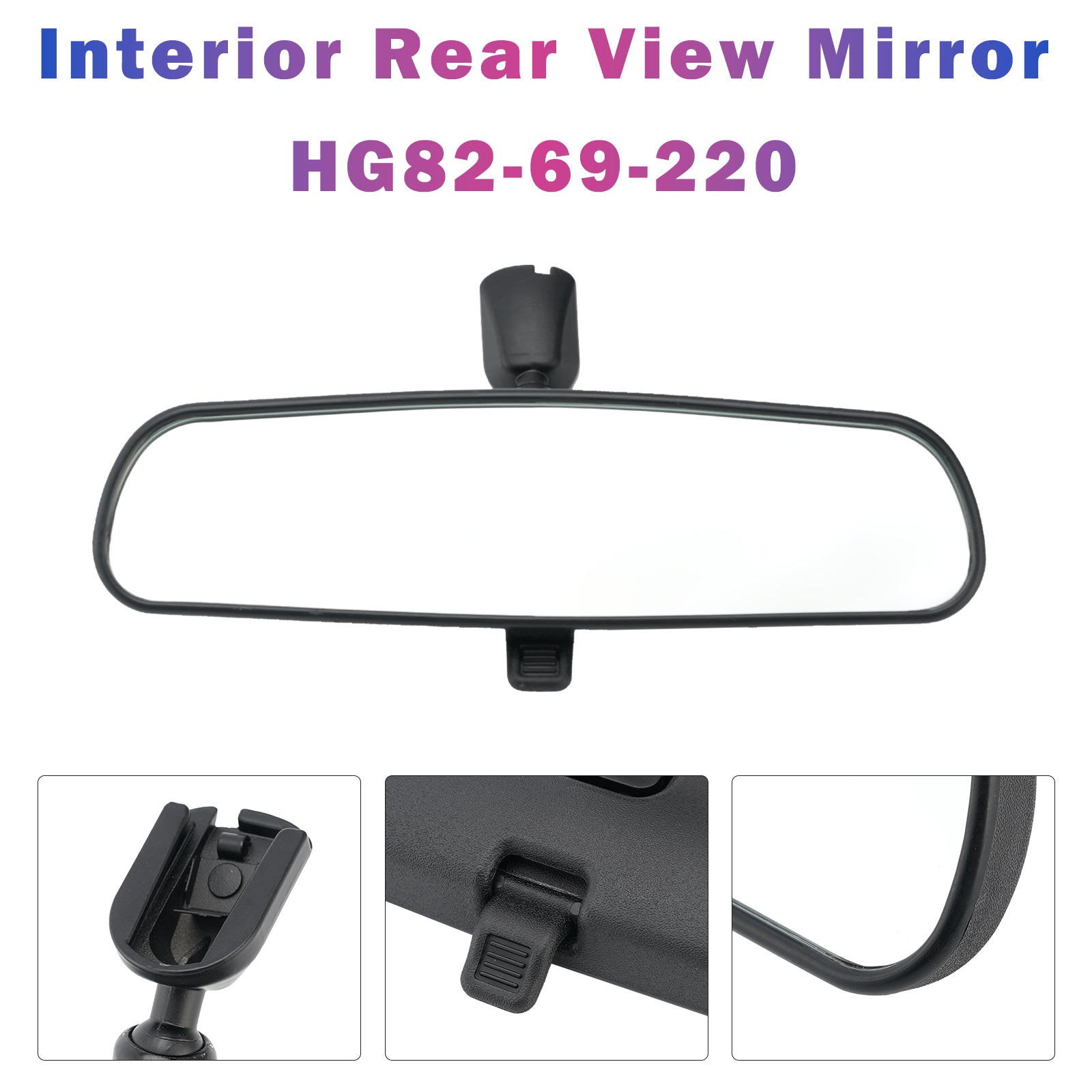 Interior Rear View Mirror HG82-69-220 for Mazda 6 CX-7 RX-8 MX-5 Miata