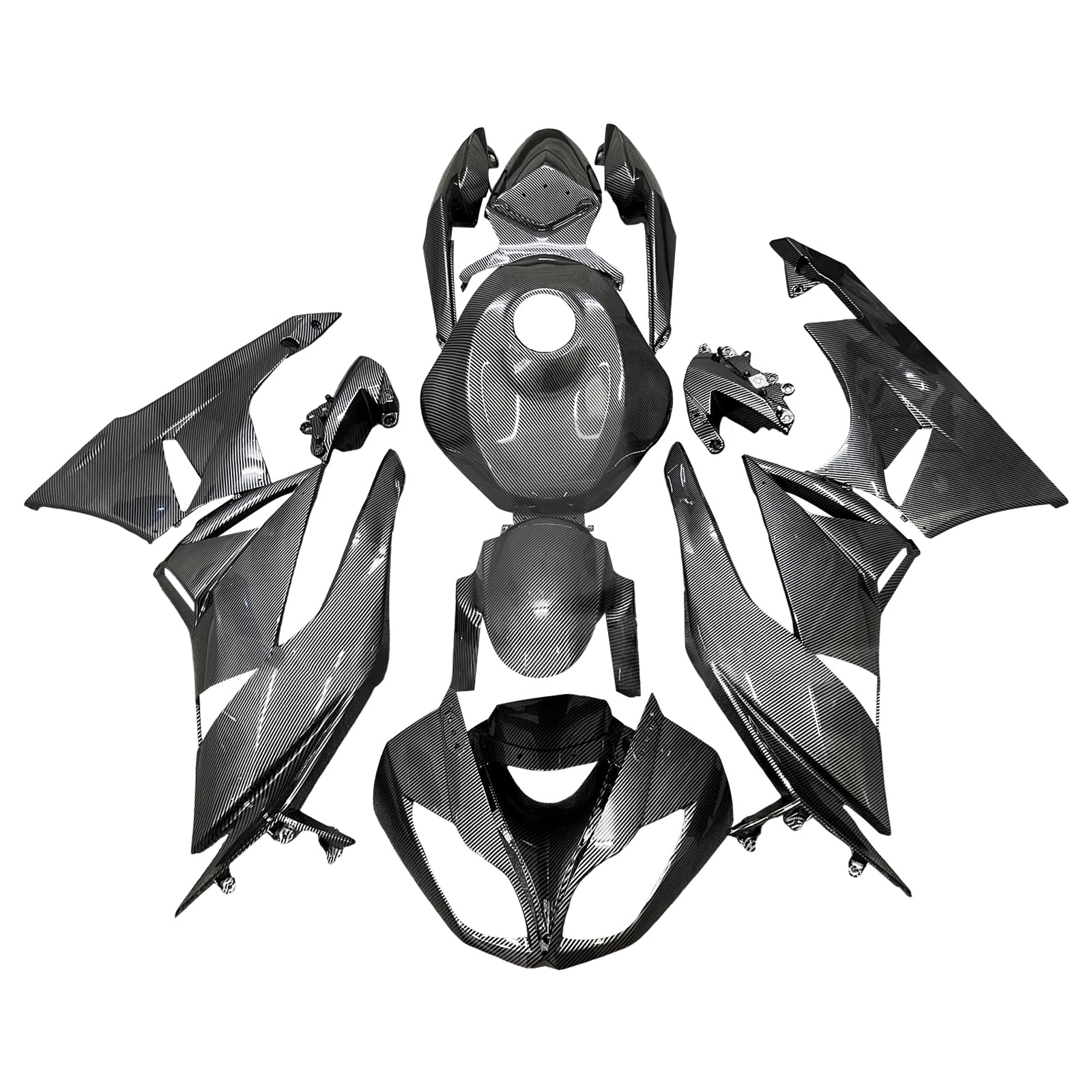 Injectiekuipset carrosserie kunststof ABS geschikt voor Kawasaki ZX6R 636 2009-2012