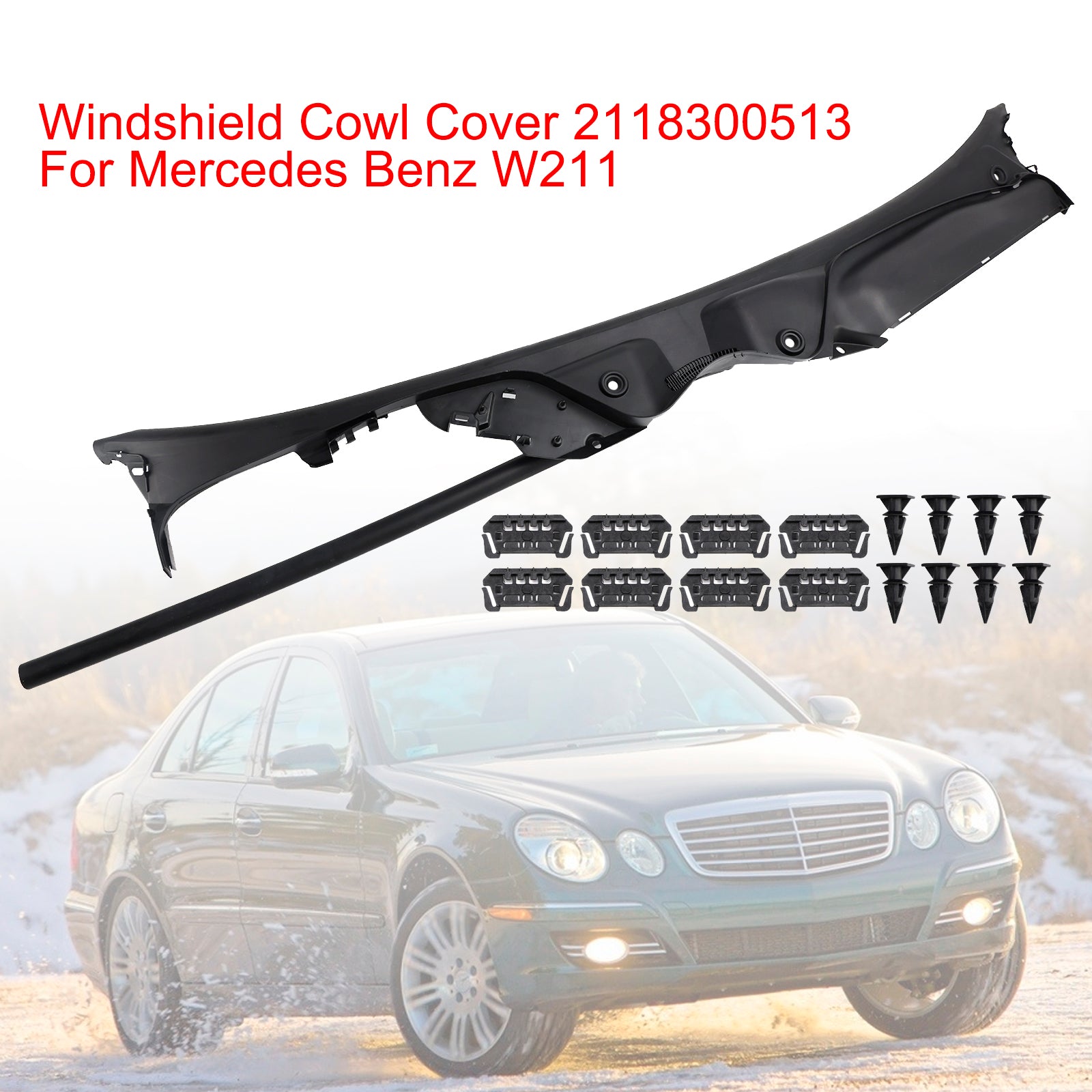 Mercedes Benz W211 Cache-pare-brise 2118300513