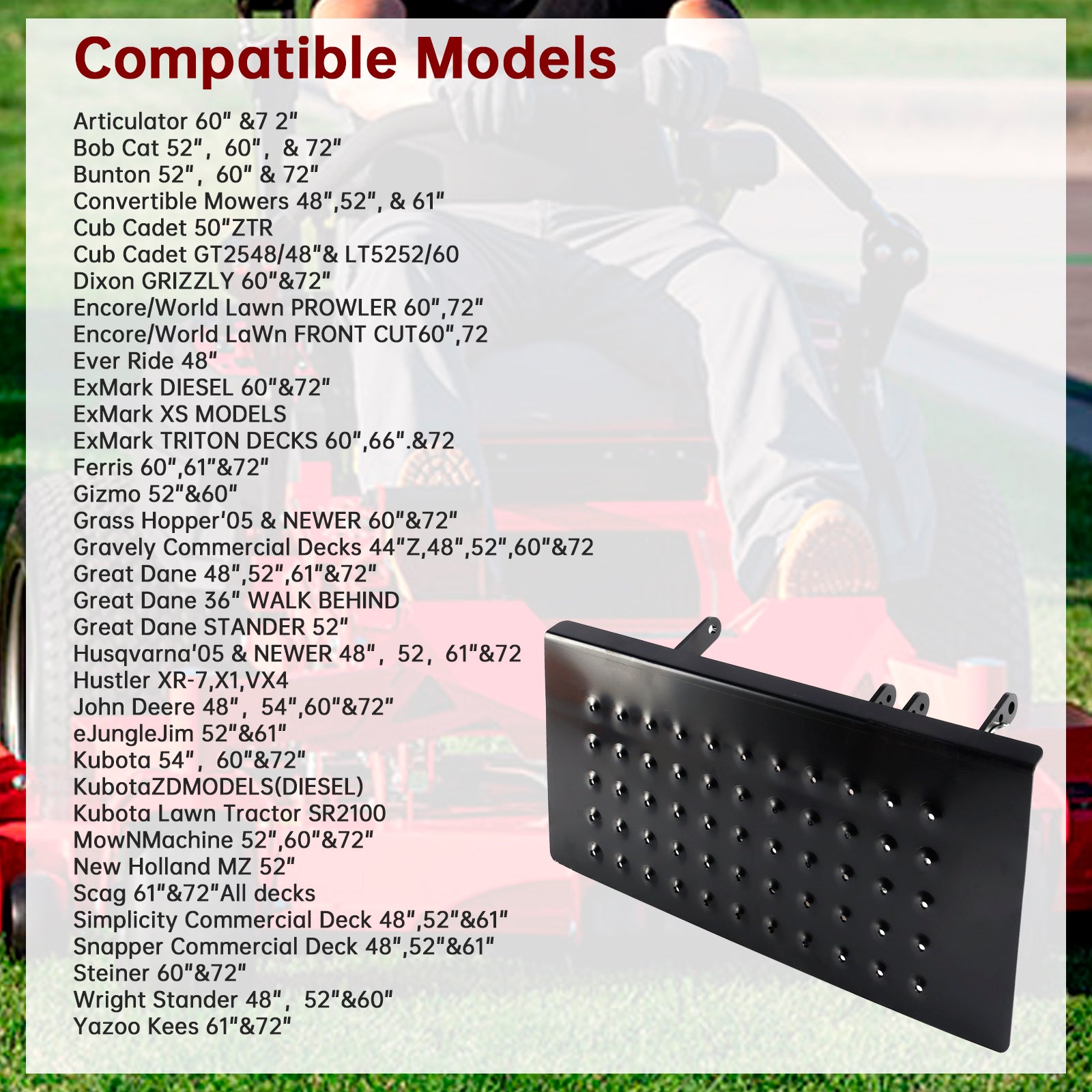 ACS6000uls 088-6003-00 Pokročilý blokovač sklzu pre väčšinu kosačiek ZT