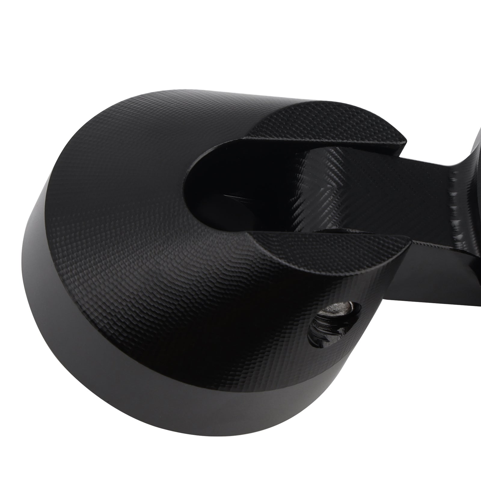 CNC Aluminium Mini Miroir à barre de guidon Set D = 35 mm noir pour Piaggio/Vespa