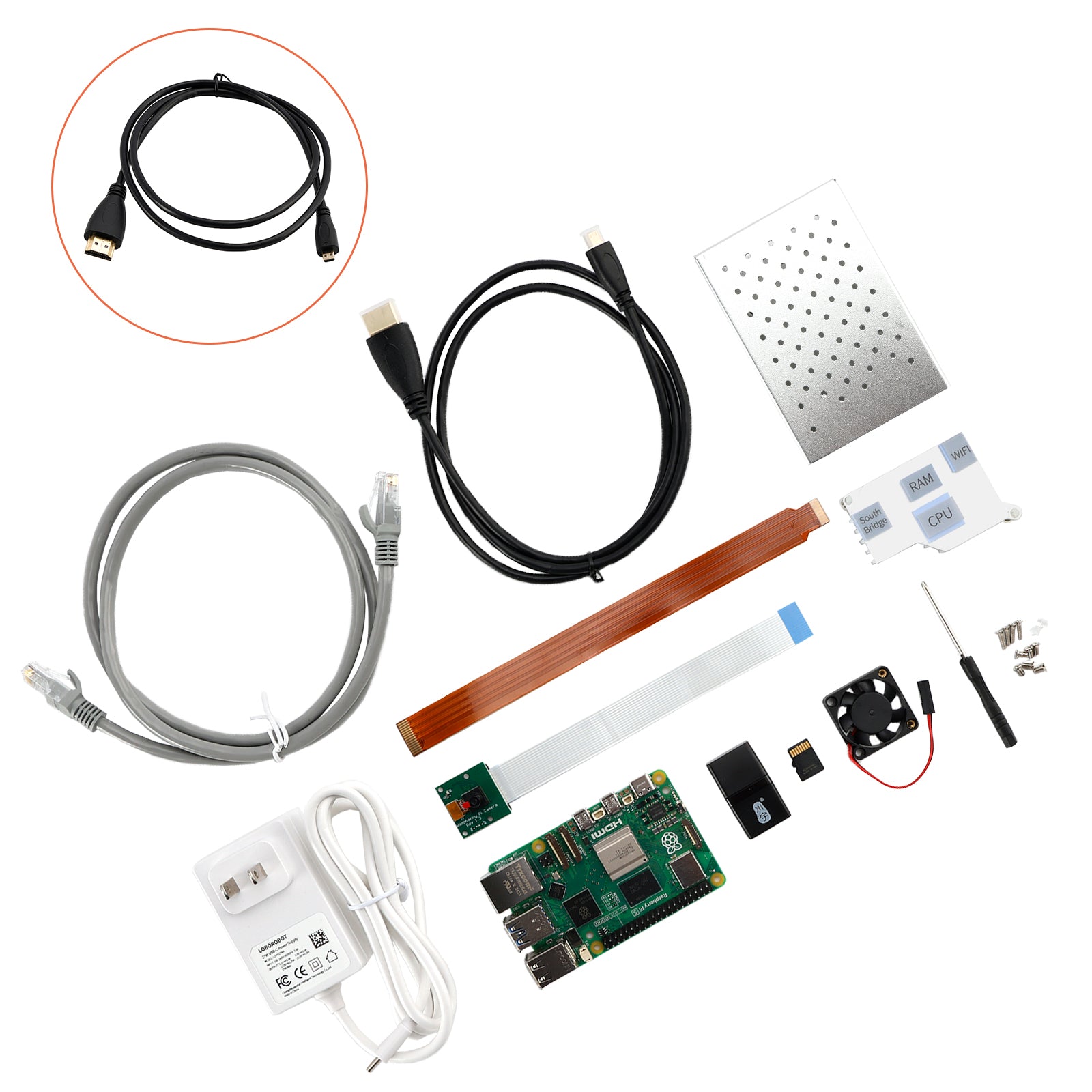 Raspberry Pi 5 Kit 8G Development Board Camera Python Programmering Geavanceerde Kit