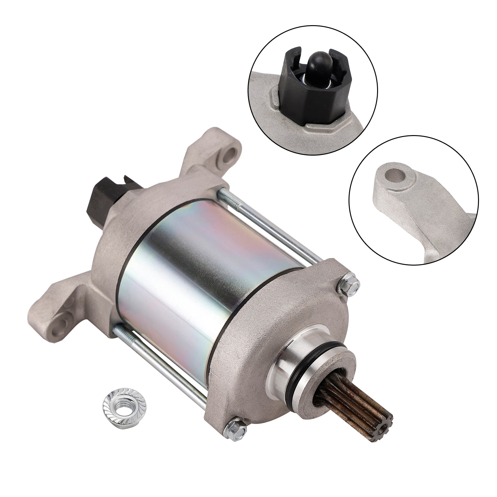 2008-2012 Suzuki LT-A400 KingQuad 400 4WD L0 Replace Starter Motor 31100-38F10 31100-38F20 Generic
