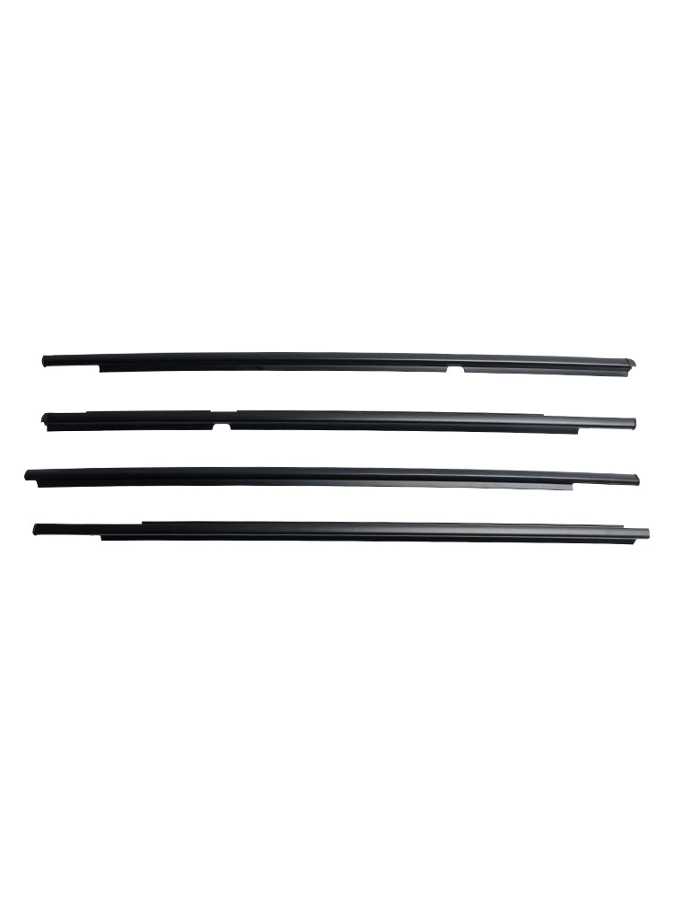 4pcs Outer Door Glass Weatherstrip Moulding For Toyota Yaris Vitz 2005-2010