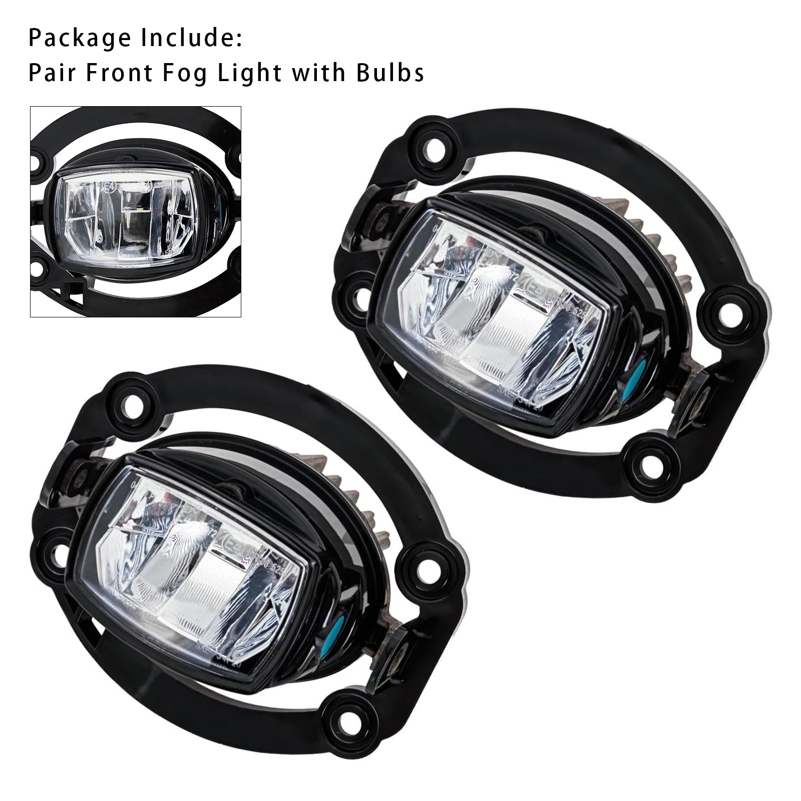 2021-2025 Jeep Compass Pair LED Front Driving Fog Light 68470159AA