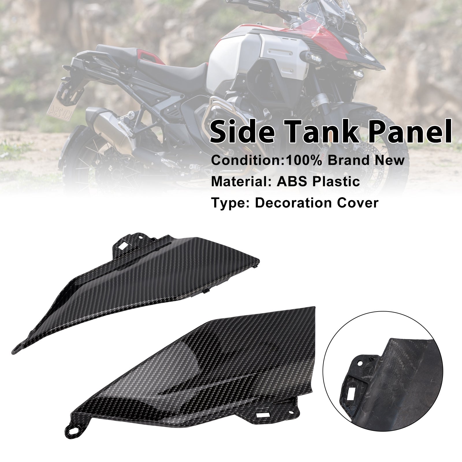 Capot de carénage du panneau central du réservoir d'essence latéral BMW R1300GS 2024-2025