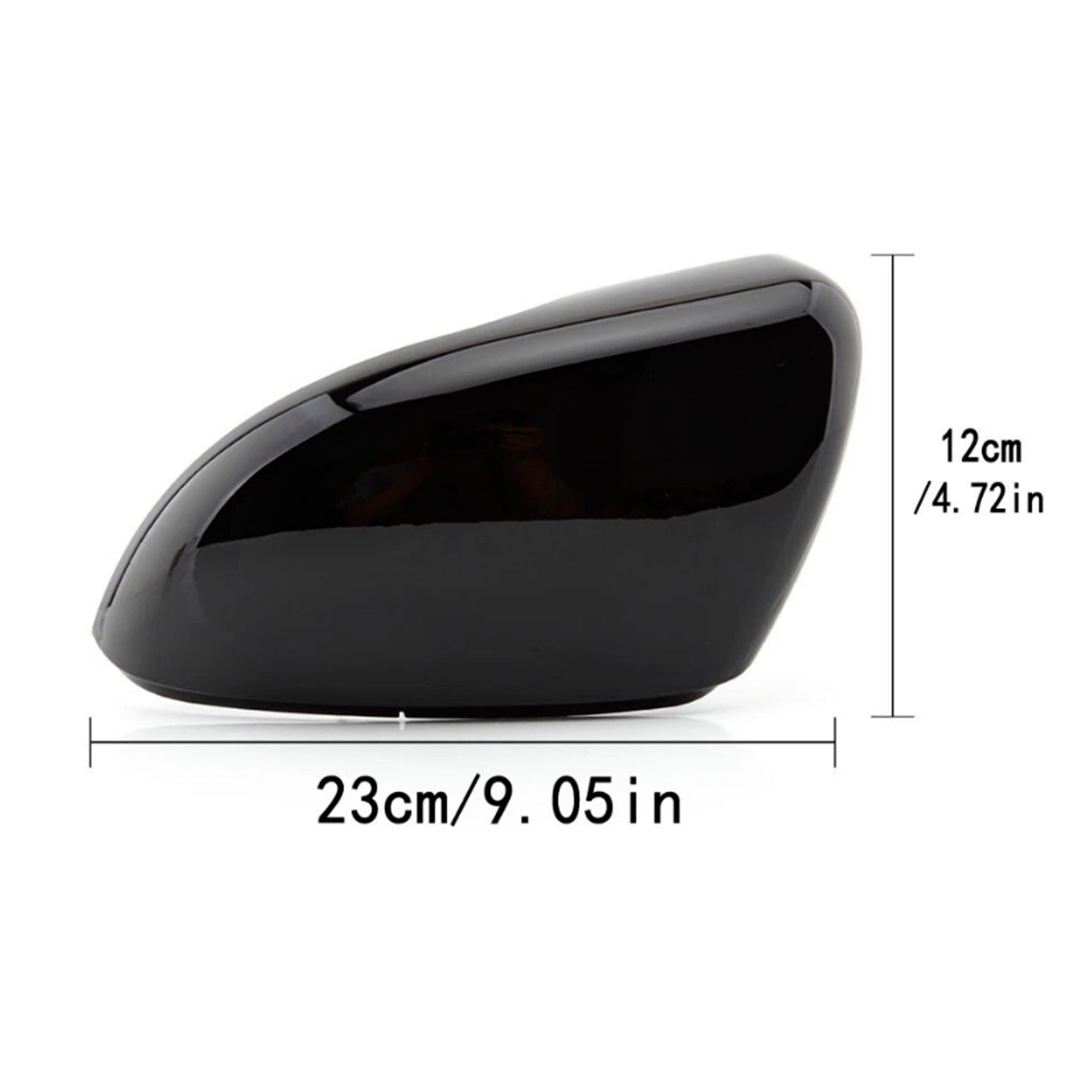 2PCS Glans Black Door Wing Mirror Cover Caps Casing for VW Golf MK6 2009-2013 5K0857538