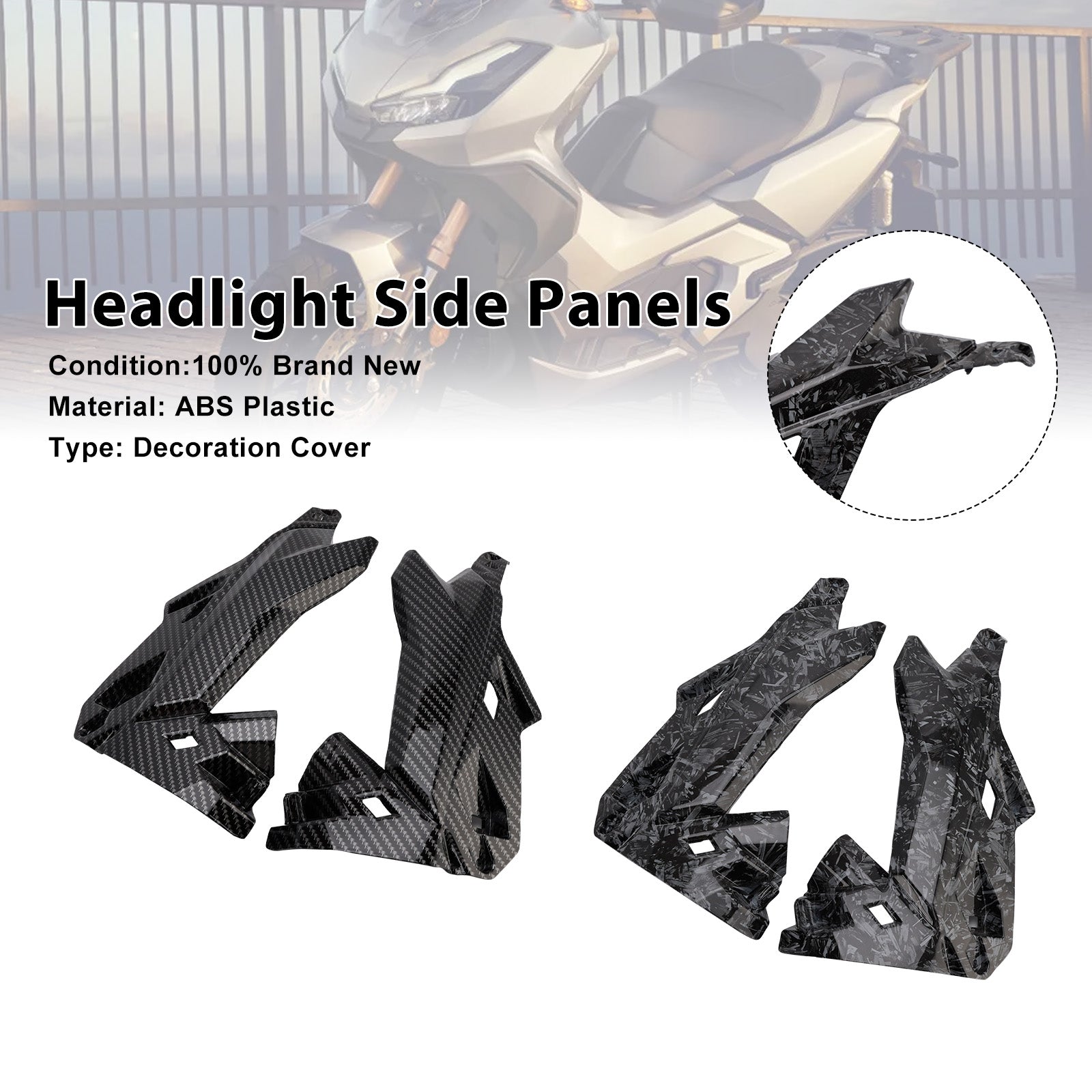 2022-2025 Honda ADV 350 Headlight Side Panels Fairing