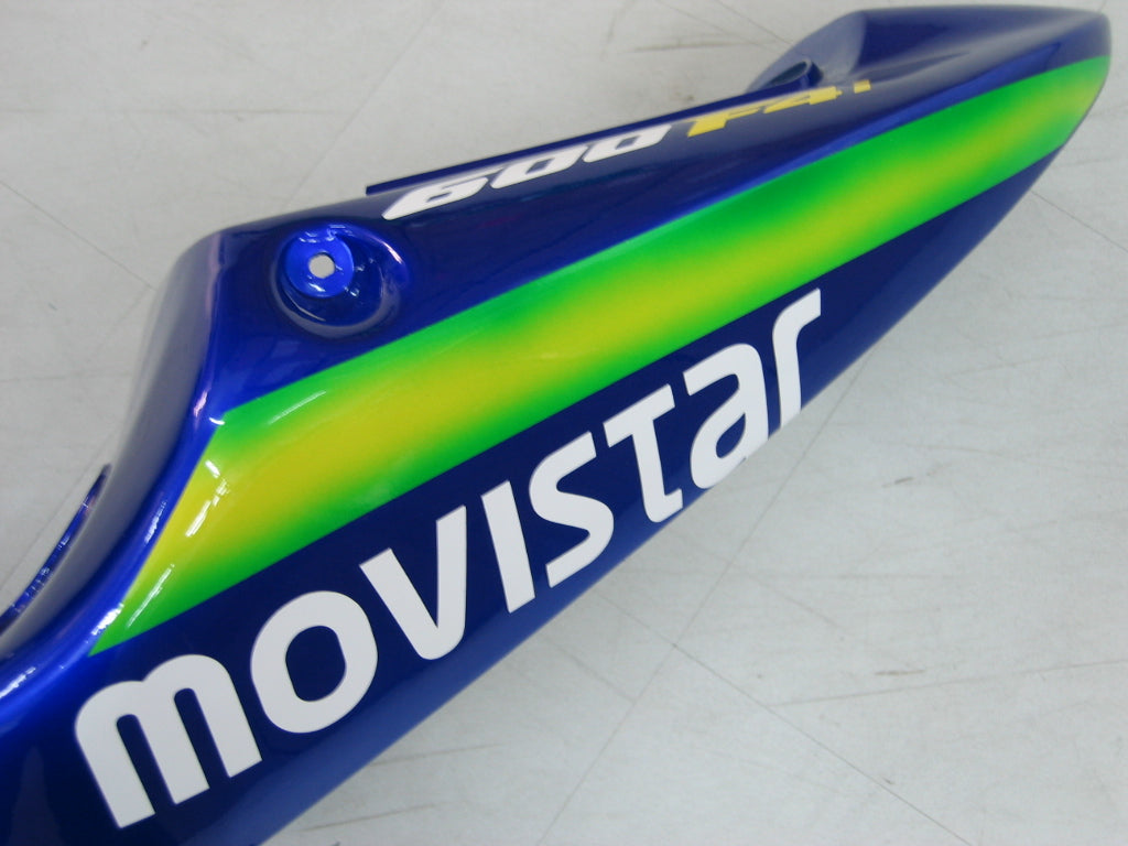 2001-2003 Honda CBR 600 F4i blauw en groen Movistar Racing stroomlijnkappen algemeen