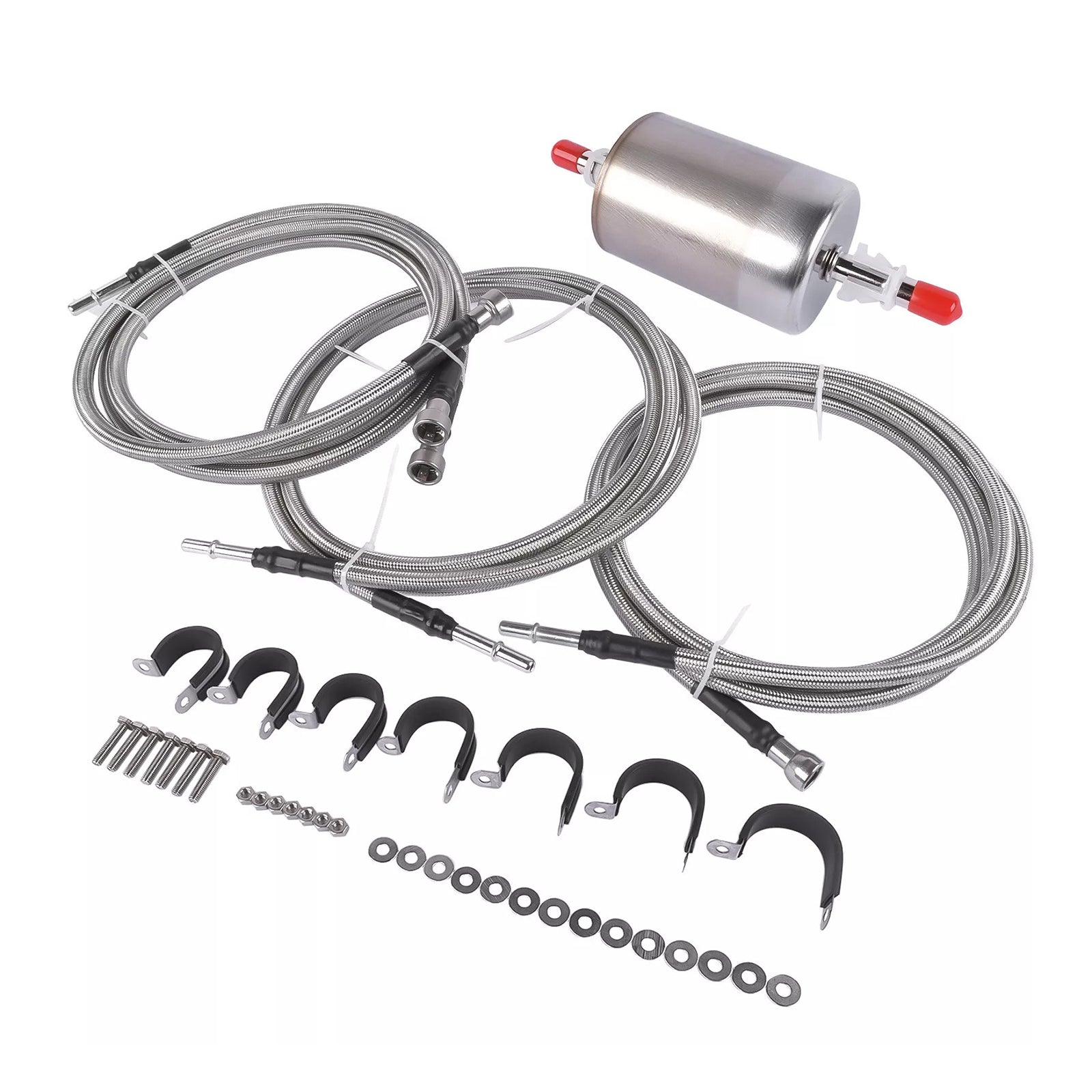 2001-2003 GMC Sierra 3500 Stainless Steel Braided Fuel Lines Kit 819-840 Quick Fix