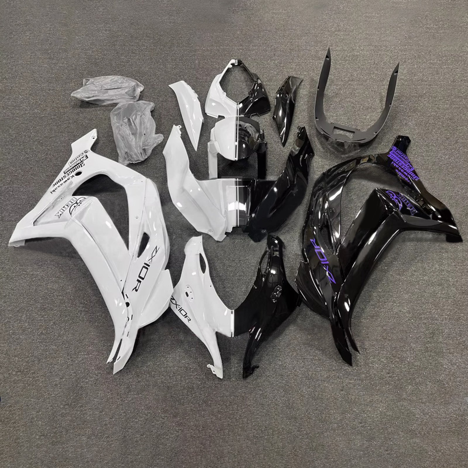 Injection Fairing Kit Bodywork Plastic ABS fit For Kawasaki ZX10R 2016-2020