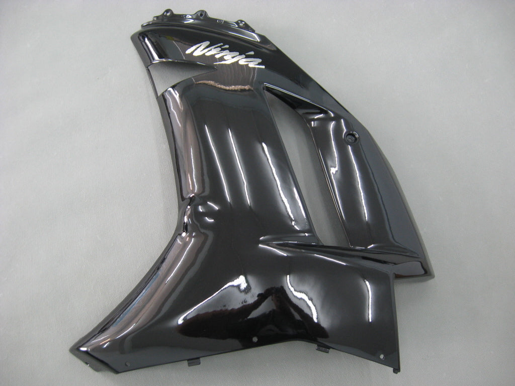 2007-2008 Kawasaki ZX6R ZX636 Fairings Black Ninja Racing Generic