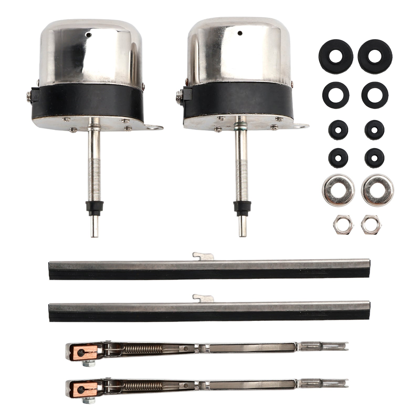 Pair of Stainless Windshield Wiper Motor Hot Street Rod for Jeep for Ford