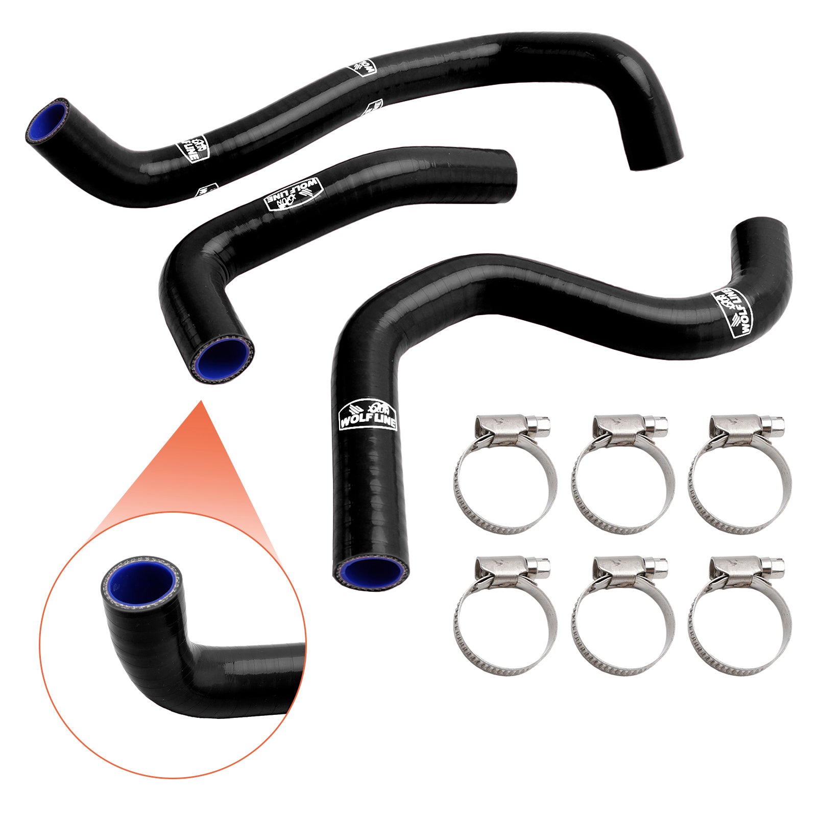 2020-2022 Street Triple 765 R RS Silicone Radiator coolant Hose kit