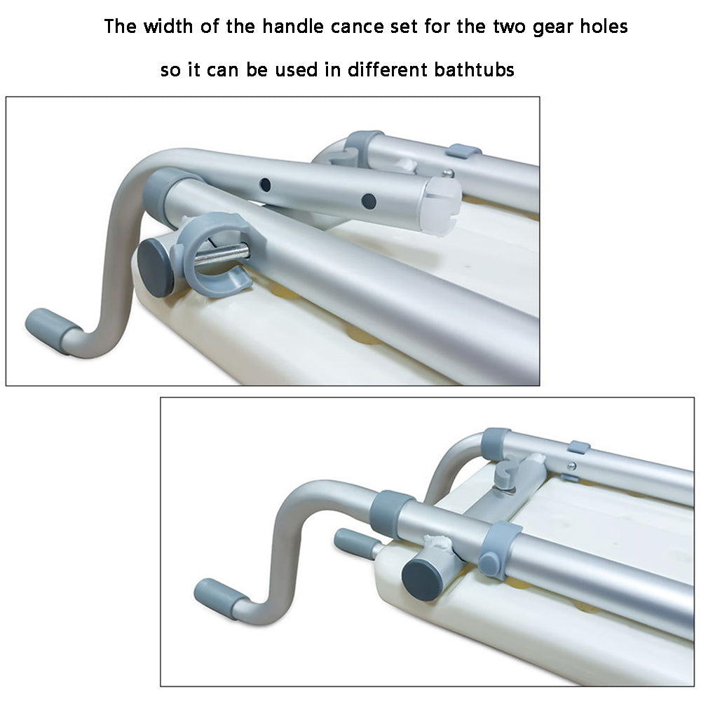 Mobility Aid Aluminium Suspended Bath Seat for Elderly, Disabled, or Injured with Adjustable Width