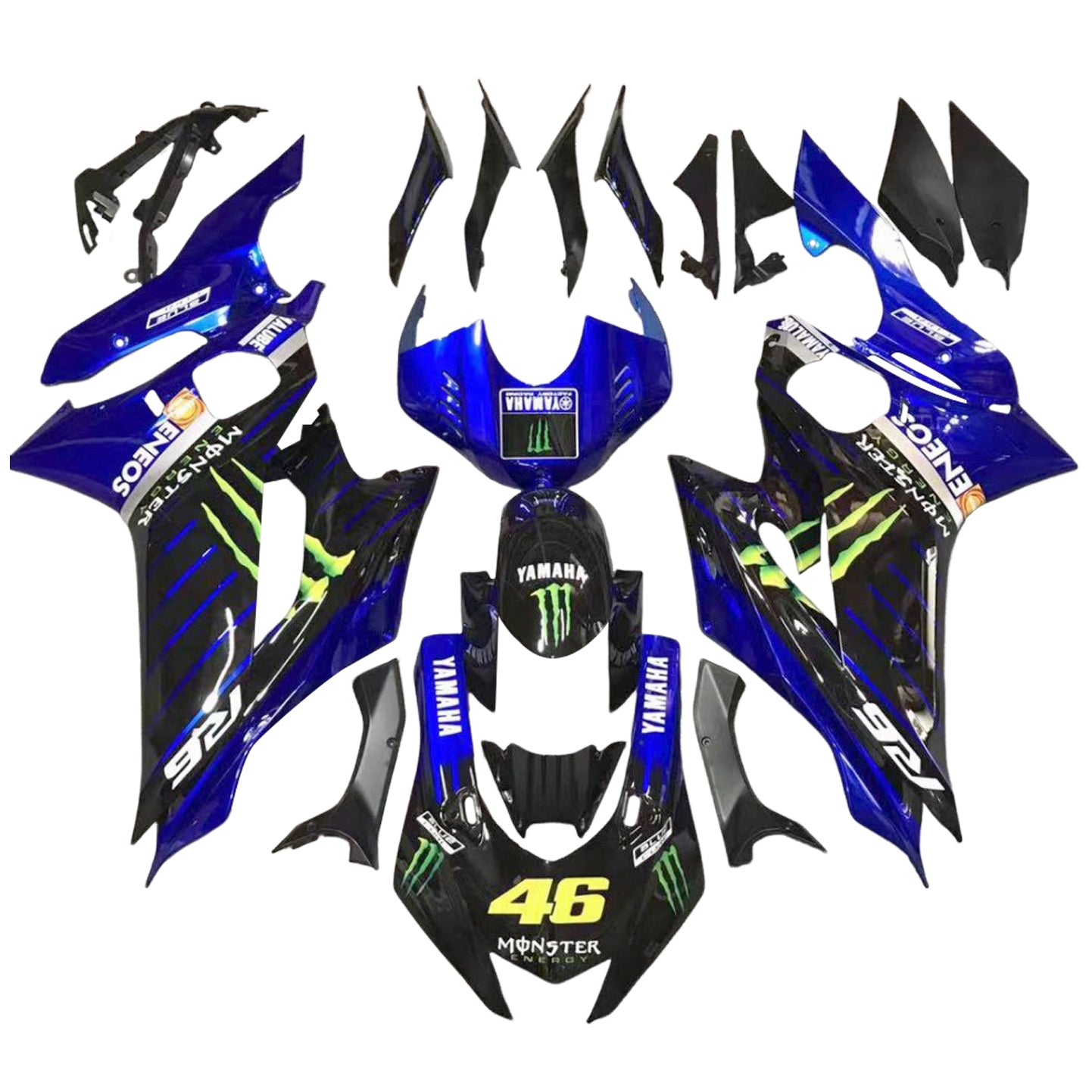 Kit de carénage d'injection Yamaha YZF-R6 2017-2023 carrosserie plastique ABS