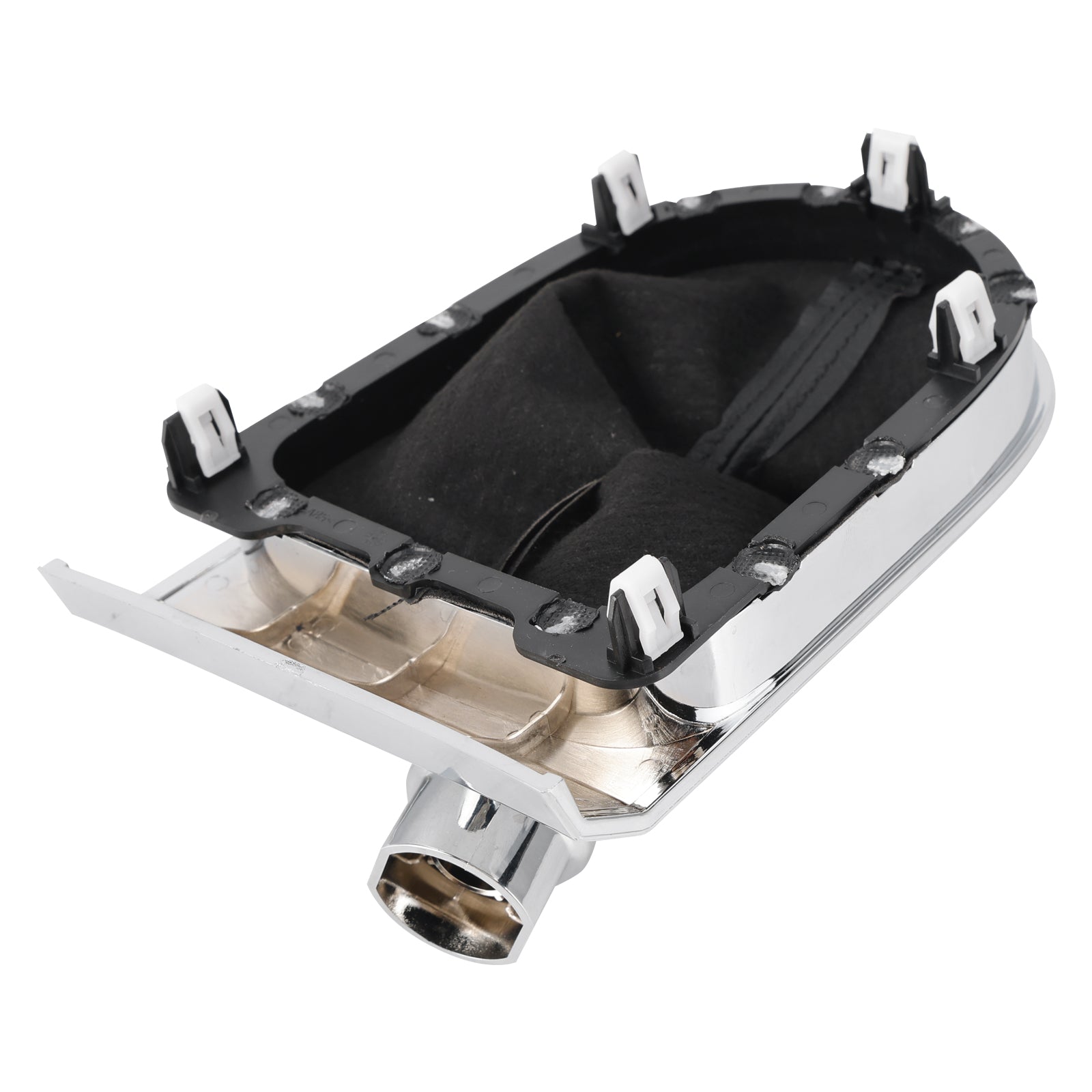 2015-2017 Ford Mustang Manual Gear Shift Boot Chrome Sync Trim GR3Z-7277-AA