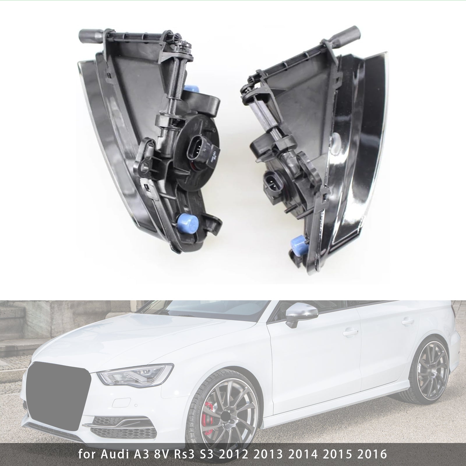 2012-2016 Audi A3 8V RS3 S3 paire lampes légères de brouillard droit avant avec ampoules
