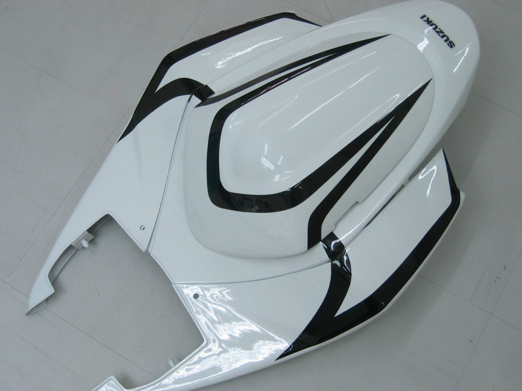 2005-2006 GSXR1000 White Black Bodywork Fairing ABS Injection Molded Plastics Set Generic