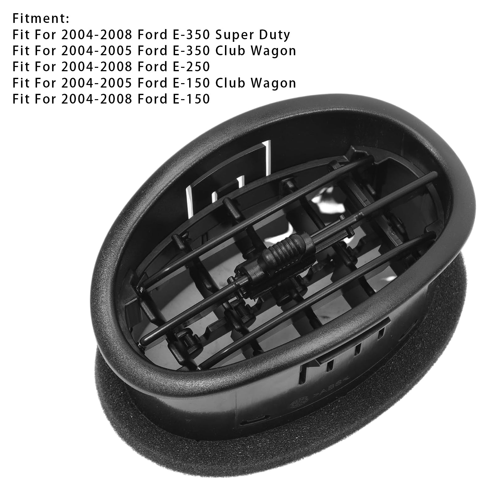 Ohrievač Ac Dash Panel Air Louvre Vent pre Ford E-150 E-250 4C2Z19893BA