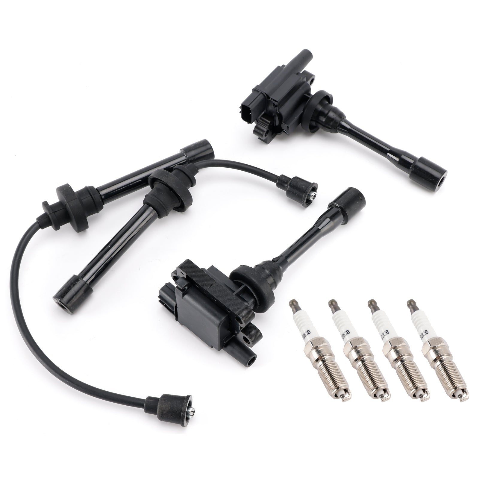 2003-2005 For Mitsubishi Outlander 2.4L L4 2x Ignition Coil+2x Wires+4x Plugs UF295