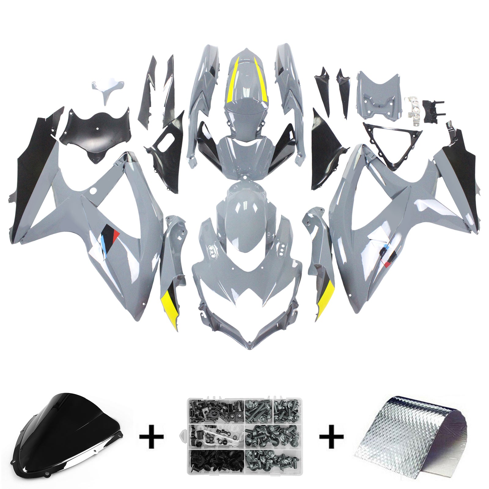 Injection Fairing Kit Bodywork Plastic ABS For Suzuki GSXR 600/750 2008-2010 K8