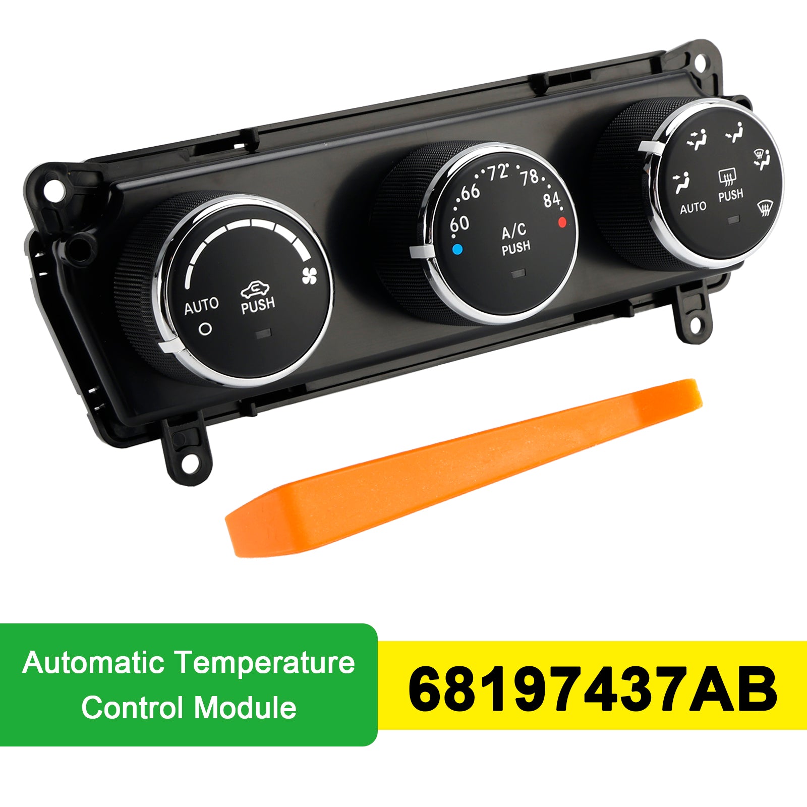 2014-2018 Jeep Wrangler Automatic Temperature Control Module 68197437AB