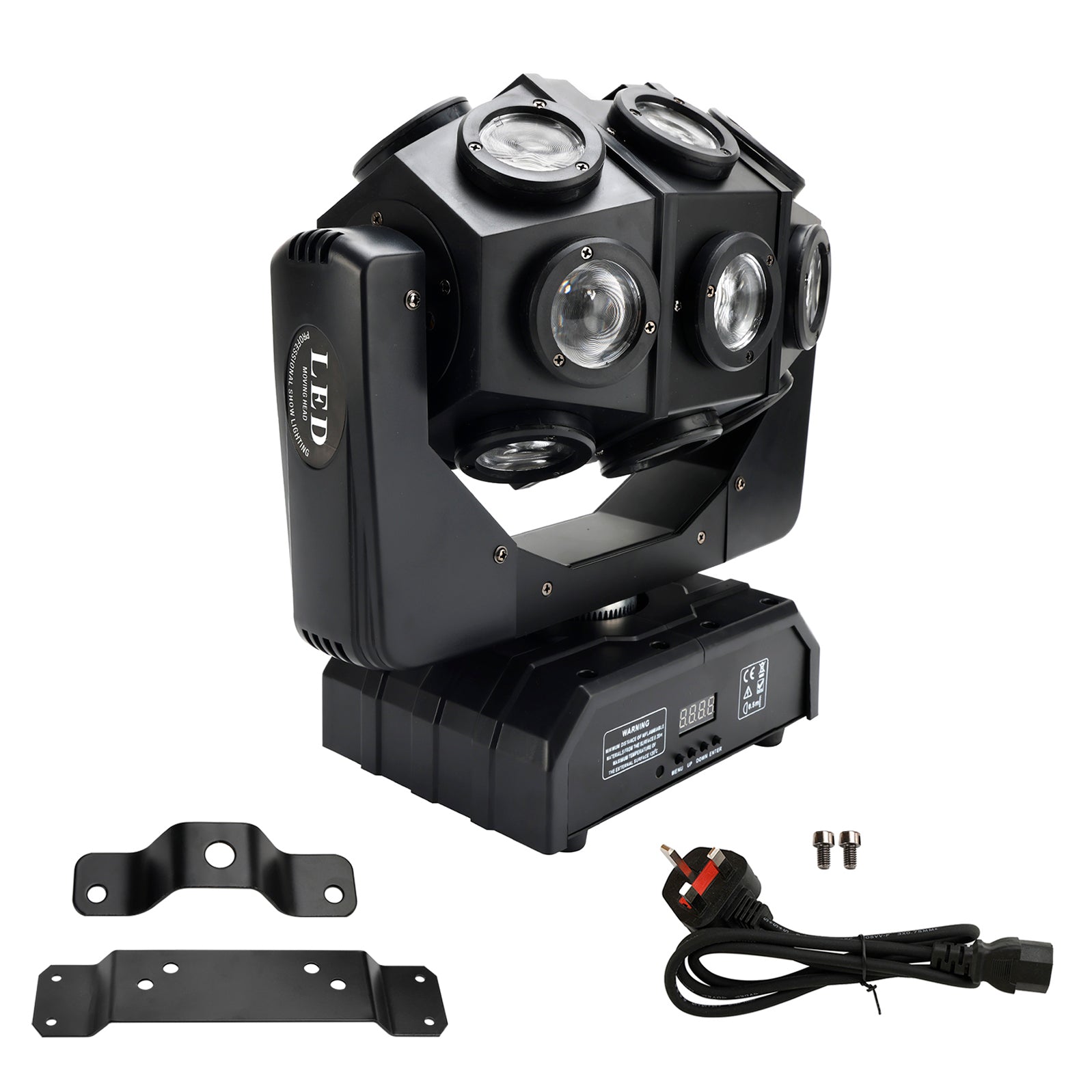 180W rörligt huvud 18 LED roterande stråle DMX scenljus RGBW DJ Disco Party Effect