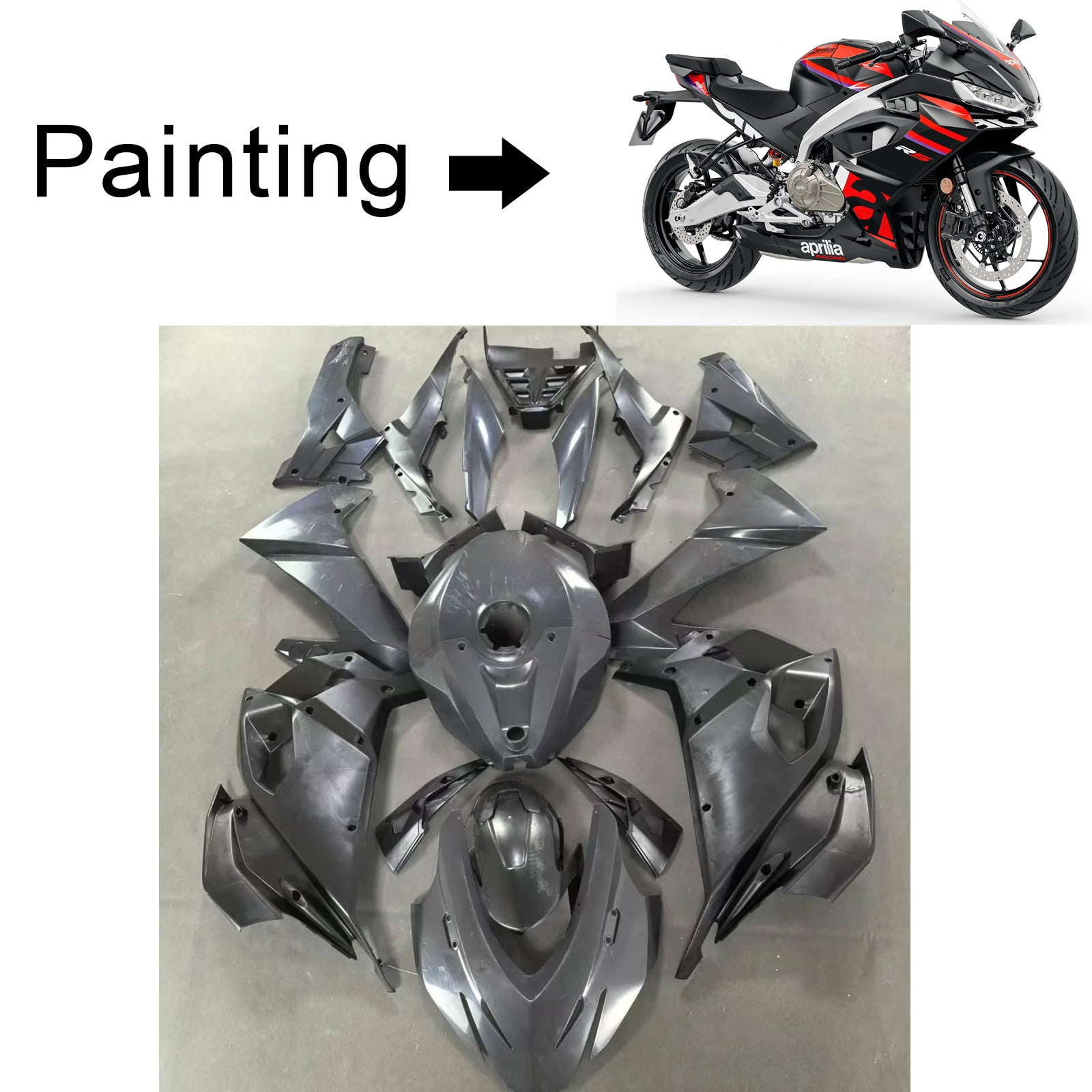 Kit de carénage d'injection Aprilia RS 457 RS457 2024-2025