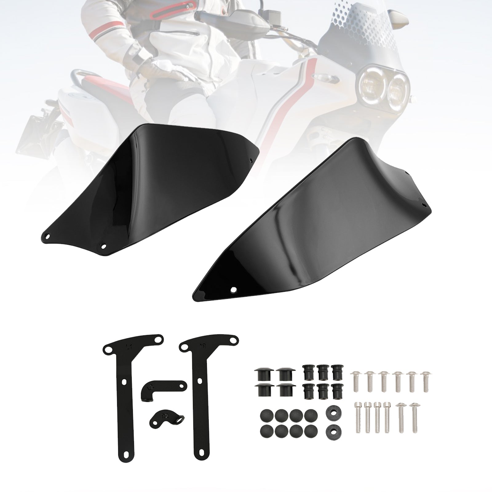 2022-2023 DUCATI Desert X Motorcycle Deflector Side Top